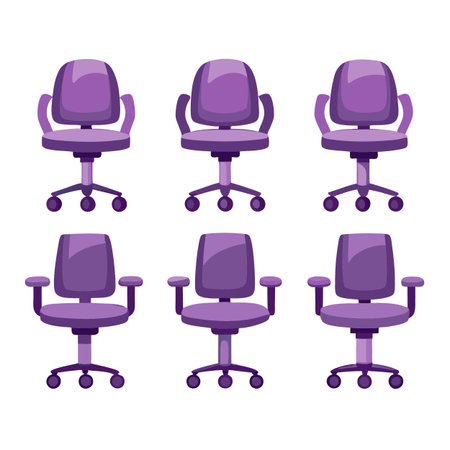 Set of Office Chairのイラスト素材