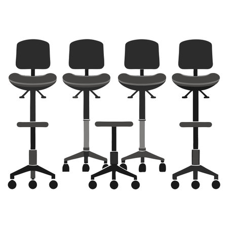 Set of Office Chairのイラスト素材