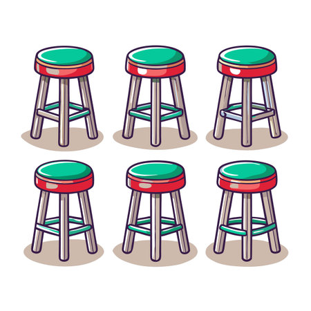 Set of Office Chairのイラスト素材