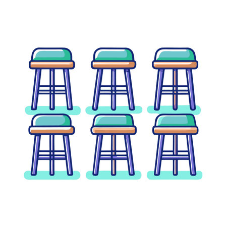 Set of Office Chairのイラスト素材