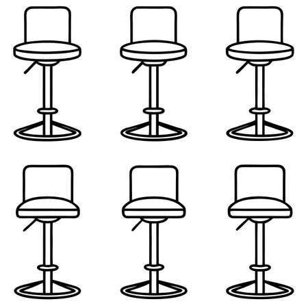 Set of Office Chairのイラスト素材