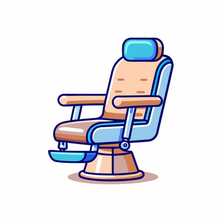 Illustration of Office workplace chairのイラスト素材