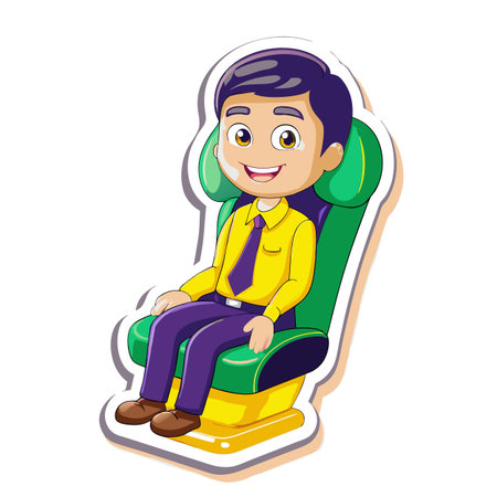 Illustration of Office workplace chairのイラスト素材