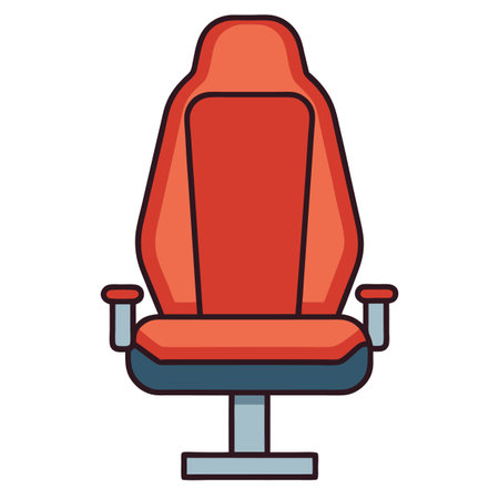 Illustration of Office workplace chairのイラスト素材