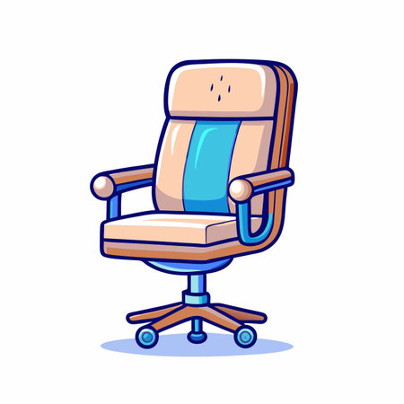 Illustration of Office workplace chairのイラスト素材