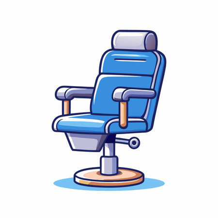 Illustration of Office workplace chairのイラスト素材