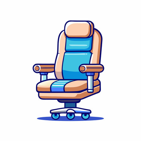 Illustration of Office workplace chairのイラスト素材