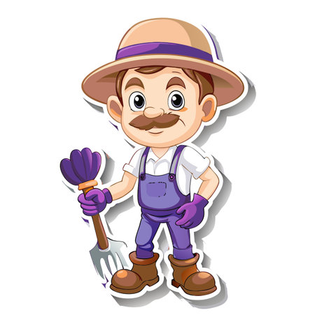 Illustration of Farmer Activityのイラスト素材