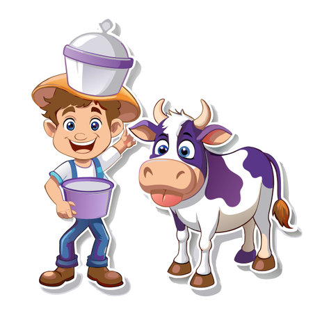 Illustration of Farmer Activityのイラスト素材