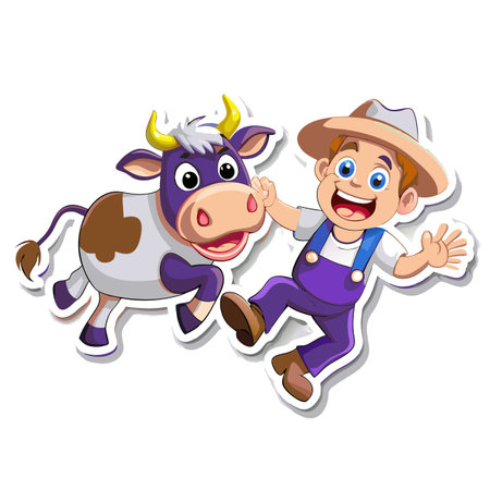 Illustration of Farmer Activityのイラスト素材