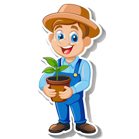 Illustration of Farmer Activityのイラスト素材