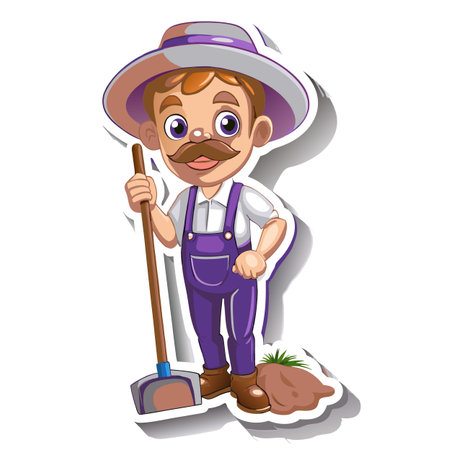 Illustration of Farmer Activityのイラスト素材