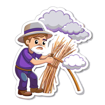 Illustration of Farmer Activityのイラスト素材