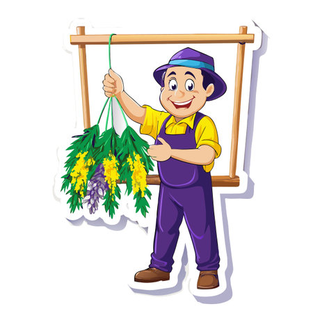 Illustration of Farmer Activityのイラスト素材