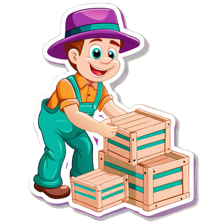 Illustration of Farmer Activityのイラスト素材