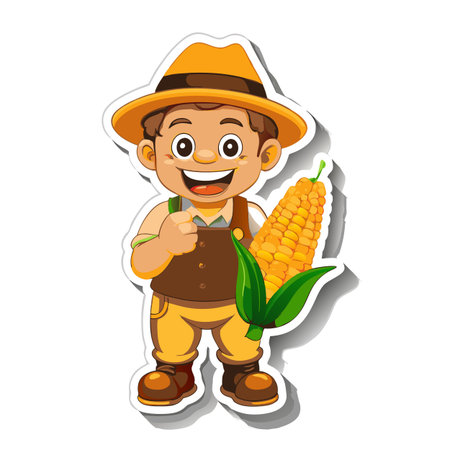 Illustration of Farmer Activityのイラスト素材