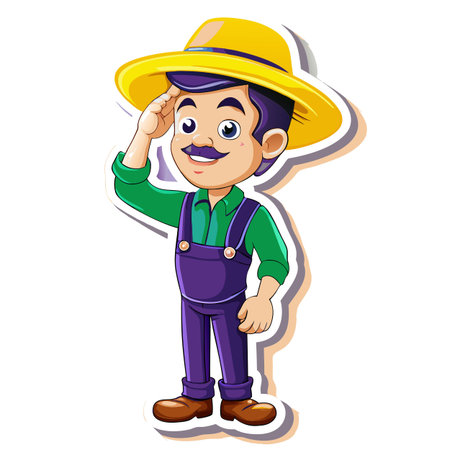 Illustration of Farmer Activityのイラスト素材