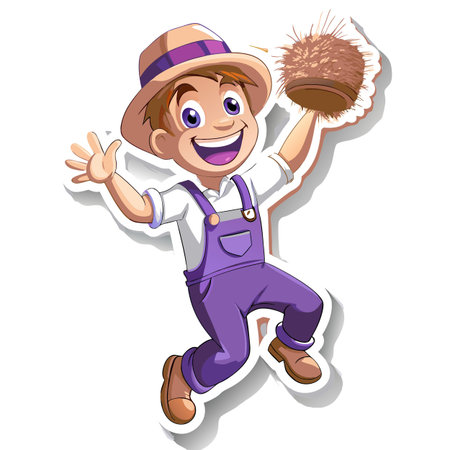 Illustration of Farmer Activityのイラスト素材