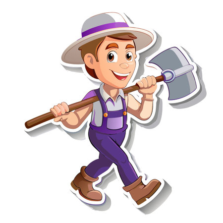 Illustration of Farmer Activityのイラスト素材