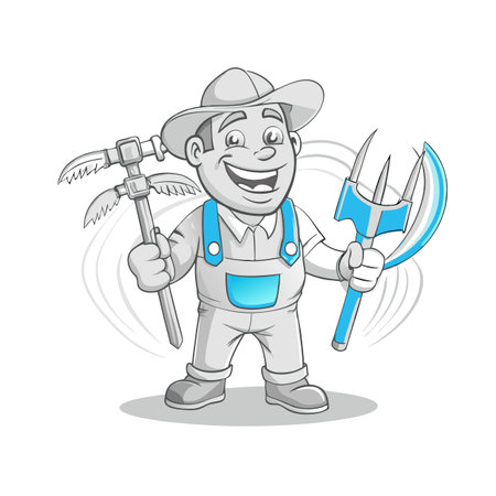 Illustration of Farmer Activityのイラスト素材