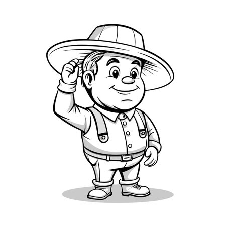 Illustration of Farmer Activityのイラスト素材