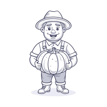 Illustration of Farmer Activityのイラスト素材