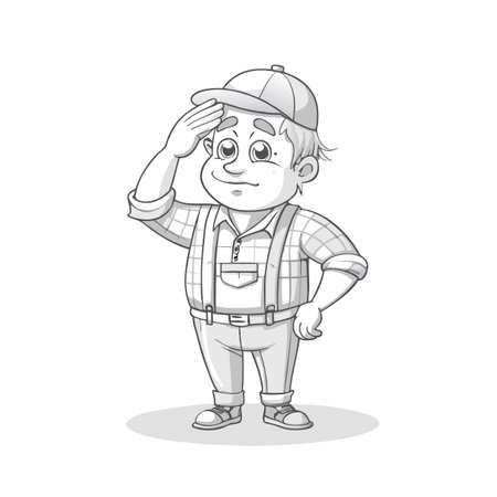 Illustration of Farmer Activityのイラスト素材