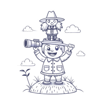 Illustration of Farmer Activityのイラスト素材