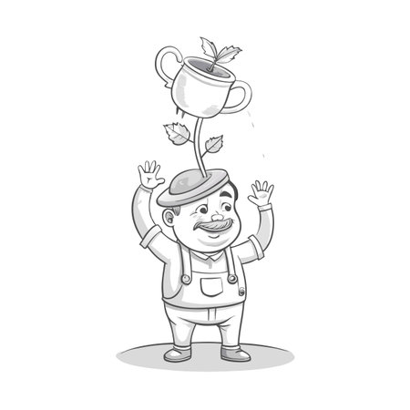 Illustration of Farmer Activityのイラスト素材