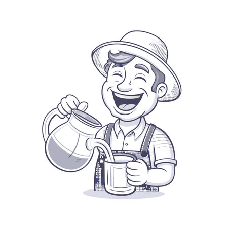 Illustration of Farmer Activityのイラスト素材