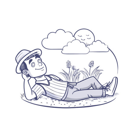 Illustration of Farmer Activityのイラスト素材