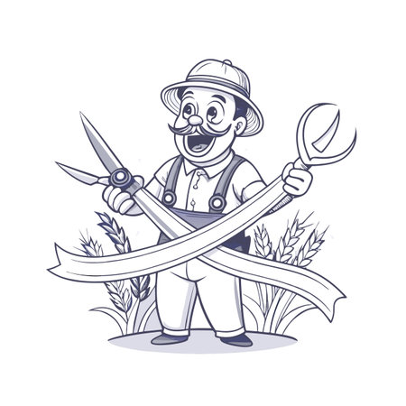 Illustration of Farmer Activityのイラスト素材