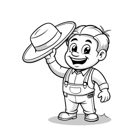 Illustration of Farmer Activityのイラスト素材