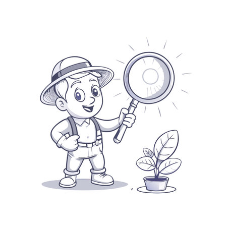 Illustration of Farmer Activityのイラスト素材