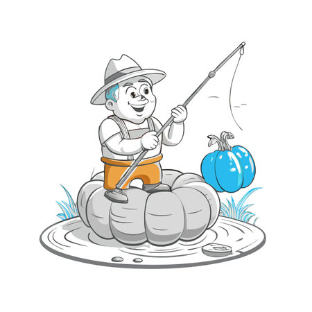 Illustration of Farmer Activityのイラスト素材