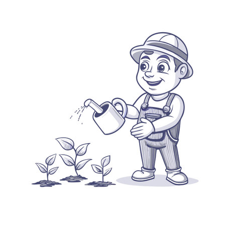 Illustration of Farmer Activityのイラスト素材