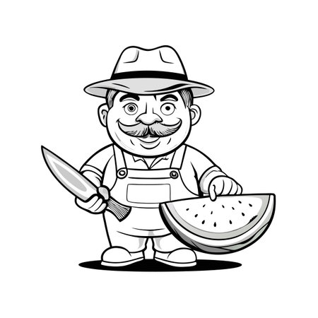 Illustration of Farmer Activityのイラスト素材