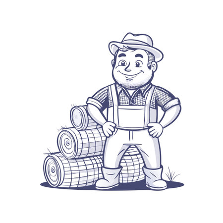 Illustration of Farmer Activityのイラスト素材