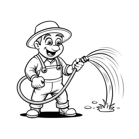 Illustration of Farmer Activityのイラスト素材