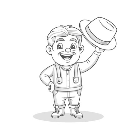 Illustration of Farmer Activityのイラスト素材