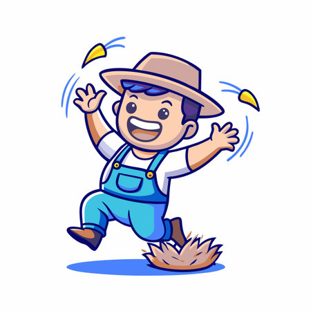 Illustration of Farmer Activityのイラスト素材