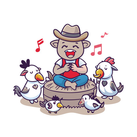 Illustration of Farmer Activityのイラスト素材