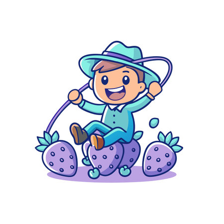 Illustration of Farmer Activityのイラスト素材