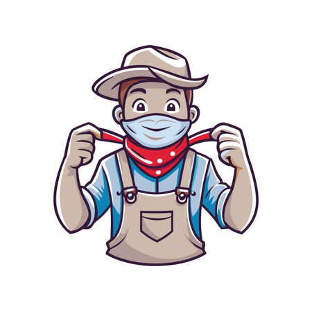 Illustration of Farmer Activityのイラスト素材