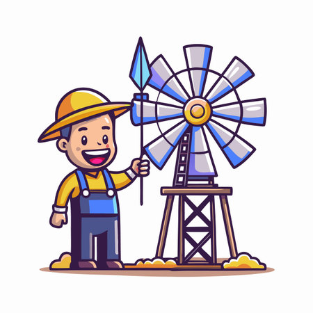 Illustration of Farmer Activityのイラスト素材