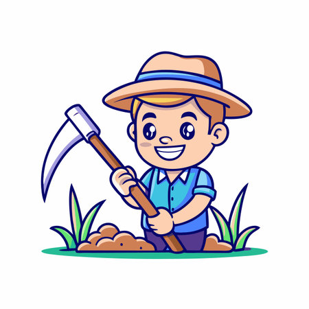 Illustration of Farmer Activityのイラスト素材