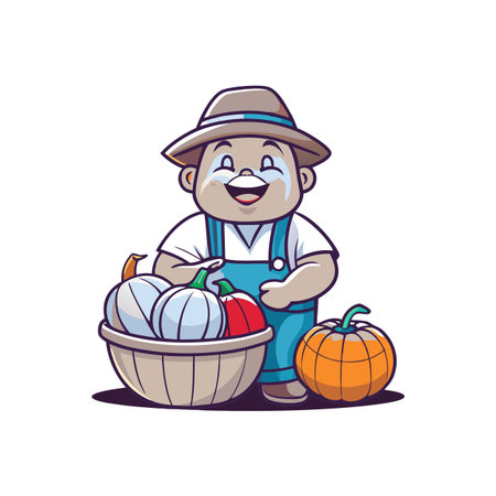 Illustration of Farmer Activityのイラスト素材