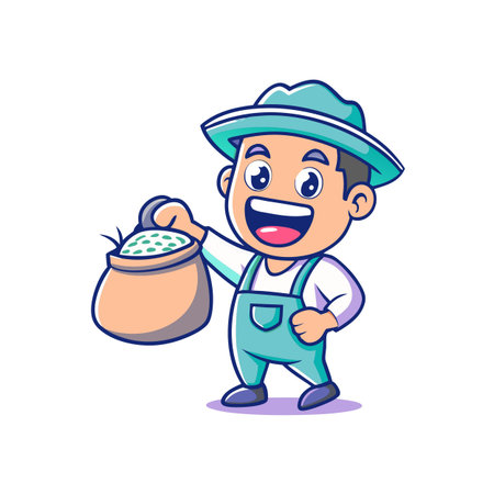 Illustration of Farmer Activityのイラスト素材