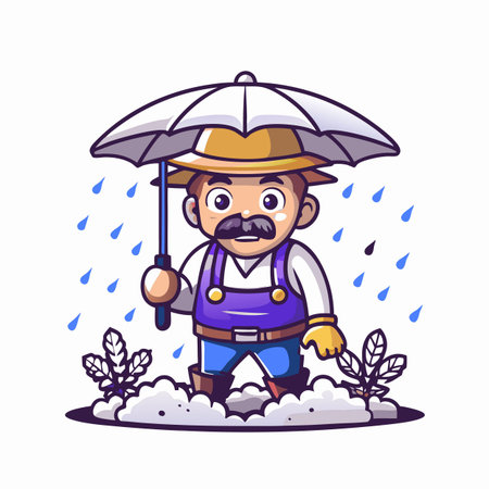 Illustration of Farmer Activityのイラスト素材