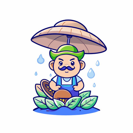 Illustration of Farmer Activityのイラスト素材